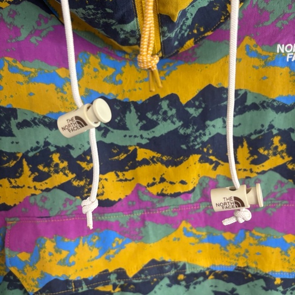 The North Face Class V Fanorak XL WindbreakerRare Mountain Print, Liam Gallagher - Picture 7 of 14